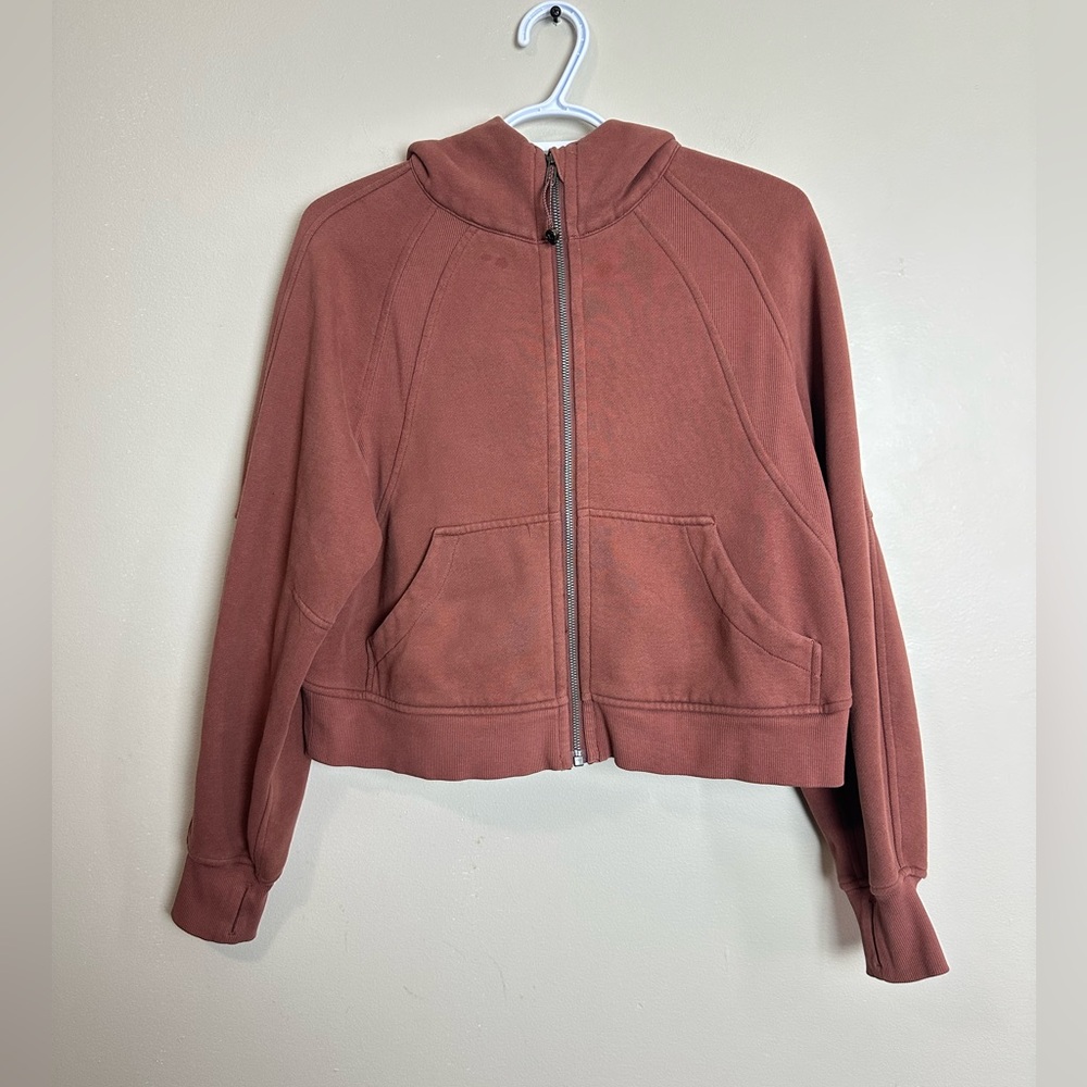 lululemon athletica Rust Zip-Up Bomber Hoodie Jacket